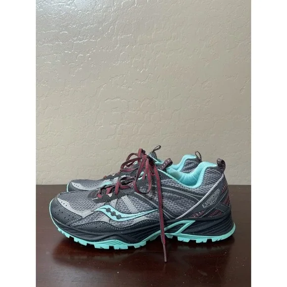 Saucony Womens Excursion Tr8 Running Shoes Gray S15203-4 Lace Up Low Top 11M - Picture 4 of 7